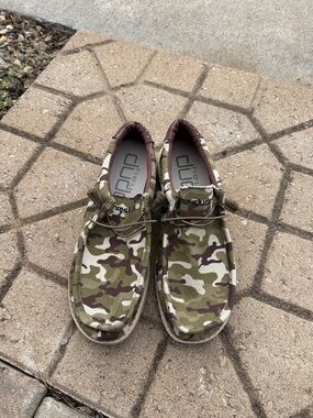 Men's Camouflage Slip-On Hey Dude shoes
